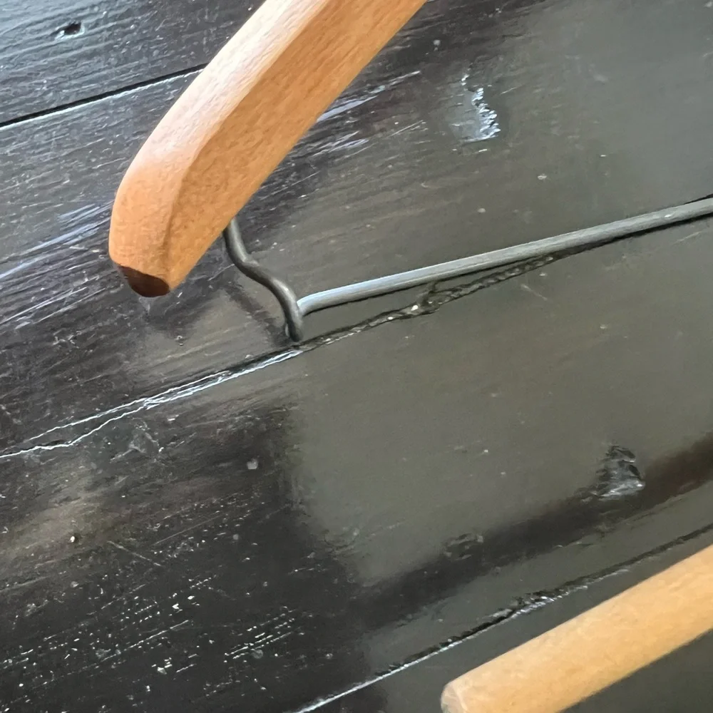 Set of 5 Vintage Wood Hangers 1960’s Wood Hangers